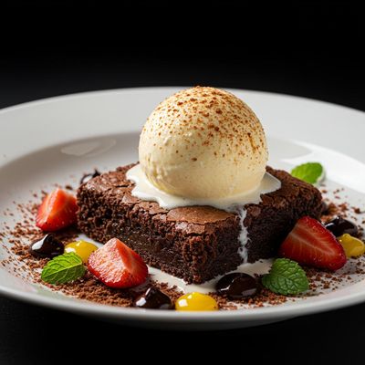 Brownie With Ice Cream